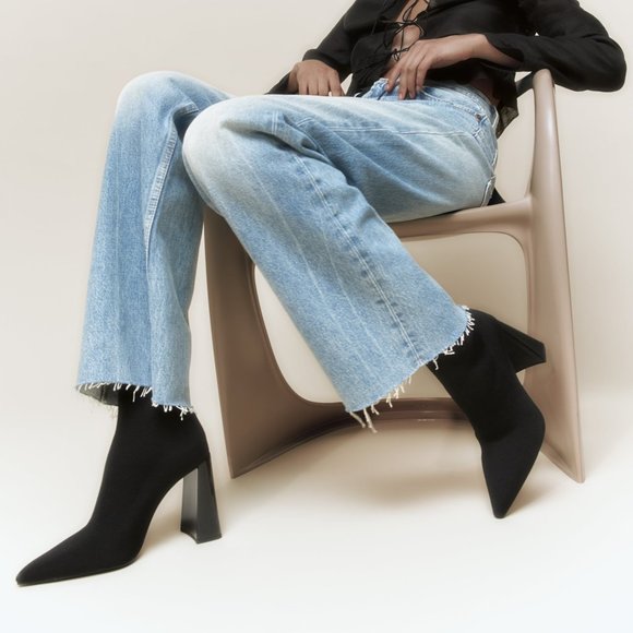 Zara Shoes - Zara Boots Ladies Fabric 3.5" Heeled Boots New with Tags Size 9